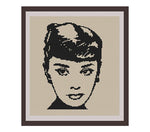 Audrey Hepburn Cross Stitch Pattern