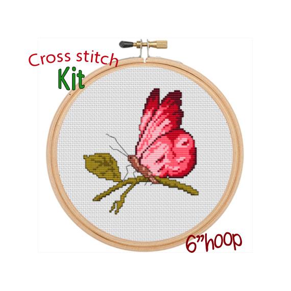 Butterfly Cross Stitch Stitching Kit Embroidering Handcraft Tool Embroidery  Thread