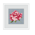 Rose Counted Cross Stitch Pattern. 