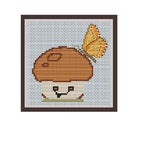 Happy Mushroom Cross Stitch Pattern.