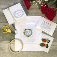 I solemnly swear that I am up to no good Starter Cross Stitch Kit. Adult Cross Stitch Kit. Funny Cross Stitch Kit. Subversive Flower Wreath Cross Stitch.