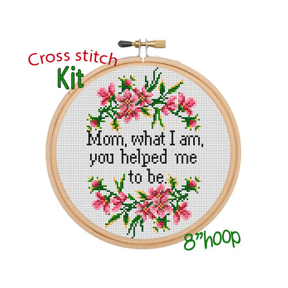 I'm Not A Regular Mom I'm Cool Mom Cross Stitch Kit. Funny Mother's Day  Cross Stitch Kit.