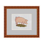 Funny Pig Cross Stitch Pattern. Cross Stitch PDF Pattern.