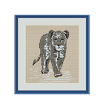 Snow Leopard Cross Stitch Pattern. Wild Animal PDF Pattern.