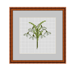 Snowdrops Cross Stitch Pattern.