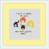 I Put A Spell On You And Now You're Mine Cross Stitch Kit